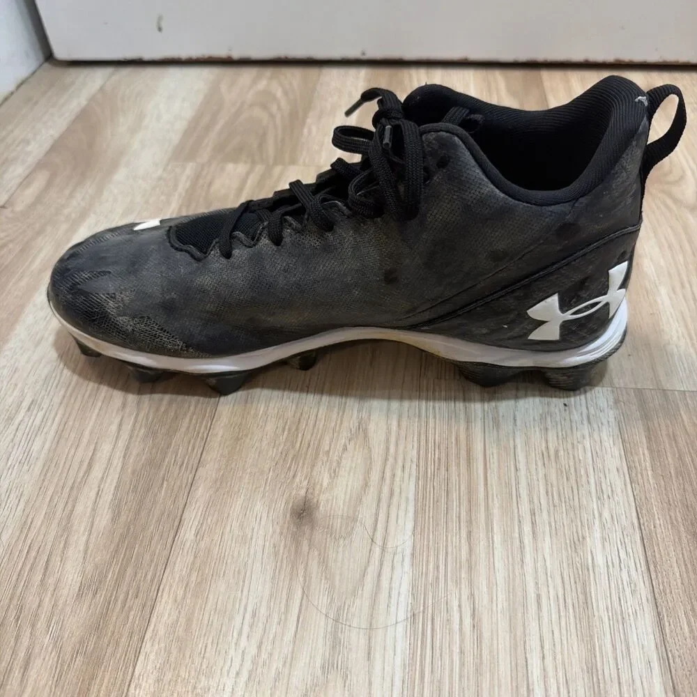 Under Armour Men Cleat Sz 8.5 Spotlight Select Mid MC Football Black 3022775-001